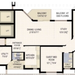 Star Court 2375 Sqft 3 Bhk-Study